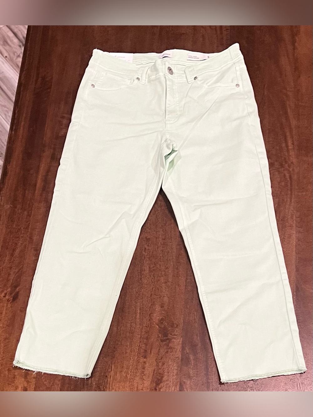 NWT J.Jill Denim High-Rise Straight Leg Crop 8